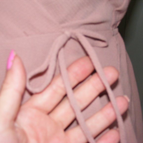 Monteau L.A Blush Color Peplum Top Size M EUC - Picture 6 of 8